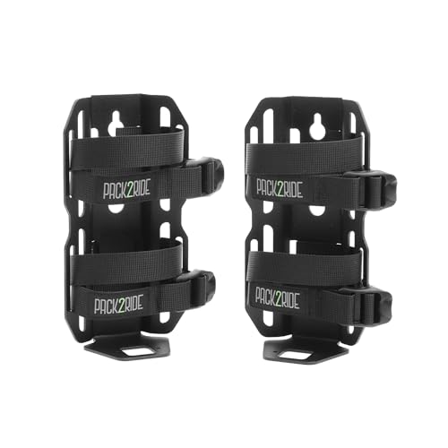 PACK2RIDE Dusty Cage Bicycle Cargo - Superior Design with Lightweight Aluminum Alloy & Large Bag, Water Bottle Holder for Bike - Easy Assembly, Safe Transport for Cycling Travels - Set of 2