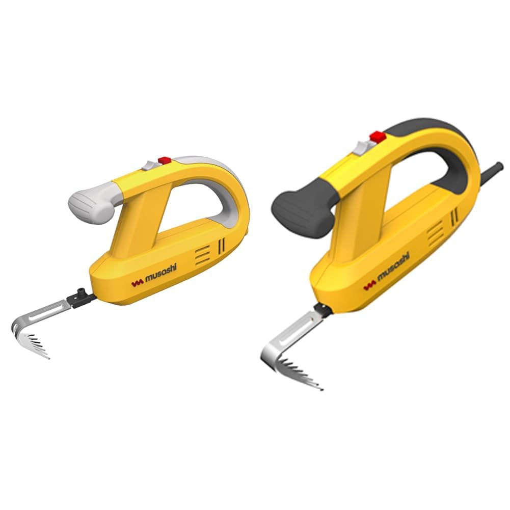 Amazon | 【セット買い】ムサシ 充電式除草バイブレーター イエロー WE