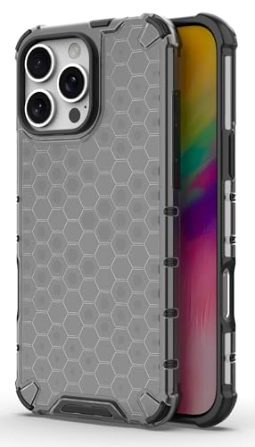 Image of Glasgow Back Case Cover Compatible with [ Apple iPhone 16 Pro Max ] (Stylish Design) - Black