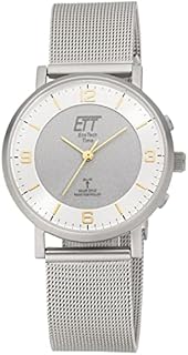 ETT Eco Tech Time Funk Solar Damen Uhr Analog mit Edelstahl Armband ELS-11396-26M