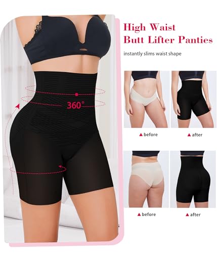 Gotoly Shapewear Tummy Control High Waist Butt Lifting Shapewear Seamless Body Shaper Thigh Slimmer4