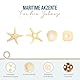 Streudeko Muscheln & Seestern, 8 Stück: Maritime Deko Mini, Tischdeko Flach, Dekoration Wohnzimmer & Badezimmer Maritim, Maritimdeko Klein Geschenke, Sommer, Strand & Meer, Mit Klebepunkt, 3 - 4 cm