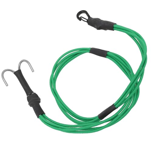 RC Car Traction Rope,1/10 1/8 RC Winch Rope Alloy Hooks Elastic RC Crawler Winch Strap for Roof Luggage 580mm (Green)