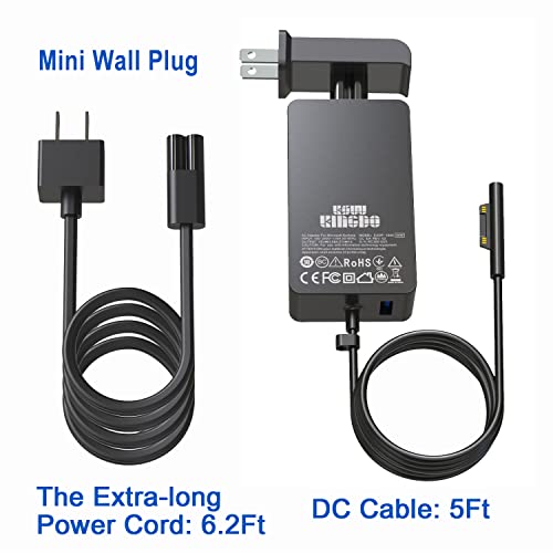 Surface Pro Surface Laptop Charger 44W 15V 2.58A Power Supply