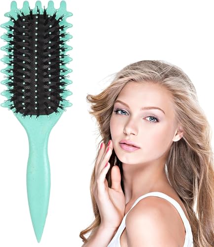 Image of ESCUCHA Curl Defining Brush, 1 PCS Curly Hair Brush, Brush for Curly Hair, for Combing and Shaping Men's and Women's Curls to Reduce Pulling (MULTICOLOR)