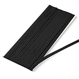 Gummiband Schwarz 10mm Breit, 5m Gummibänder zum Nähen, Starke Flaches Gummilitze, Elastisches Band für Haushalt DIY Handwerk Stoffe zum Nahen