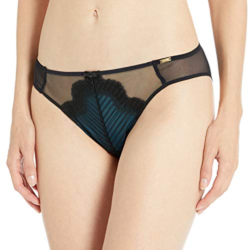 Gossard Women's Rhapsody Brief, Black Petrol, L