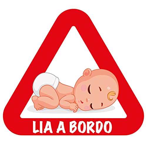 Pegatinas Bebé a Bordo Personalizadas (Lia)
