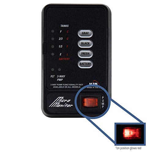 Recpro Rv Tank Sensor Monitor Panel M21 | Kib Replacement | Panel Only | Level Sensor | Fresh Water Or Holding Tank Level Sensor (Black) #TOP1