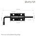 Quality Life Spring Loaded Gate Latch Pin Barrel Bolt 6in Durable Solid Steel for Shed Doors Wood Metal Gate Black - 2pcs