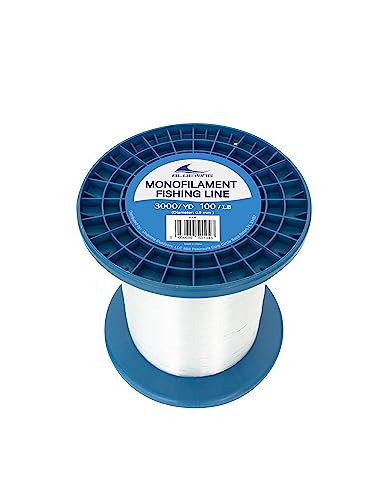 Image of BLUEWING Monofilament Fishing Line Clear Mono Fish Wire Thin Diameter String 6-400 lbs, 50-3000 Yards