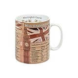 Aus hochwertigem Porzellan Könitz Wissensbecher Mini English Course