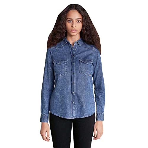 Salsa denim shirt mujer para un look casual sofisticado de diario 2