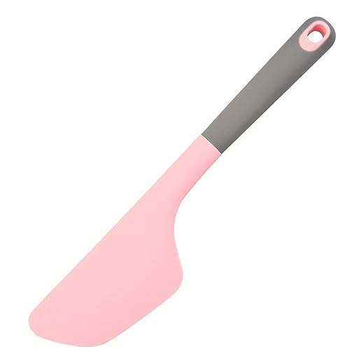 Baking Knife, 13.5 Inch Silicone Pink Spatula for Bread and Cake in kitchen (pink)