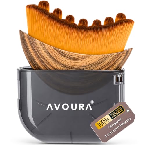 Image of Premium Lymphatic Contour Face Brush | 360 Facial Sculpting for Puffy Face & Double Chin | Ultra Soft Facial Massage Brush | Massager & Gua Sha Brush for Face | Face Lifting & Lymphatic Drainage Tool with Travel Case