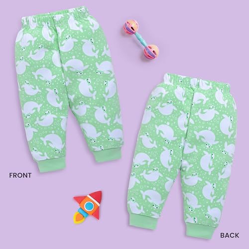 Image of LuvLap Baby Boys & Girls 100% Cotton Pyjama Sets, Pack Of 4