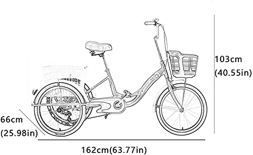 Triciclo de Paseo para Adultos 20 Pulgadas miniatura 2