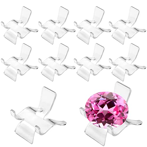 Doafoce 10 Pièces Chevalets en Acrylique Transparent 5,5CM Chevalet Présentoirs de Support Modélisation de Tabouret en Acrylique Tréteaux en Acrylique pour Roche Minéral Agate Fossile Corail Cover