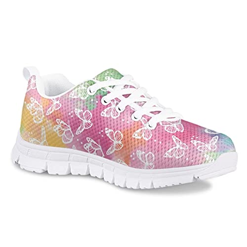 Girls Sneaker Kids Running Tennis Shoes Boys Lightweight Breathable Lace up Dance Sneakers2
