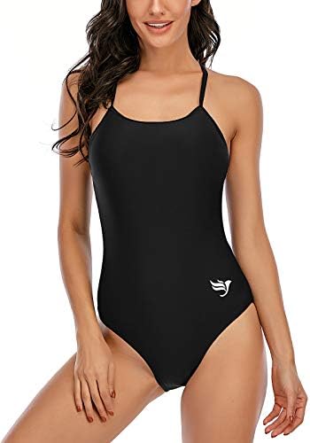 Century Star One Piece Bathing Suit for Women Bathing Suits for Teens Womens one Piece Swimsuits Juniors Swimsuits for Teen Girls 01 Black 2-4