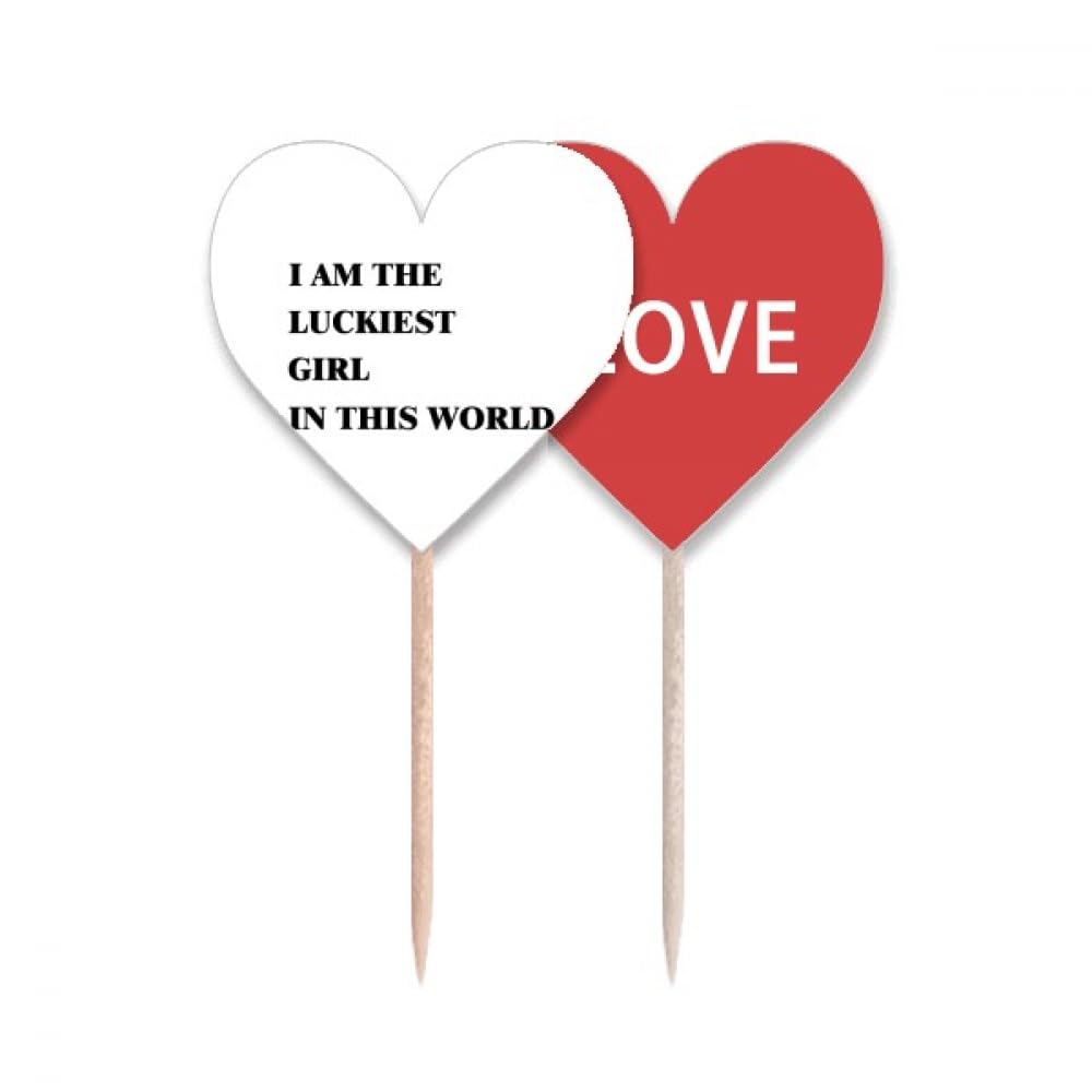 Cure-dents tendance Art déco Drapeau Cœur aux finitions soignées pour buffet de prestige