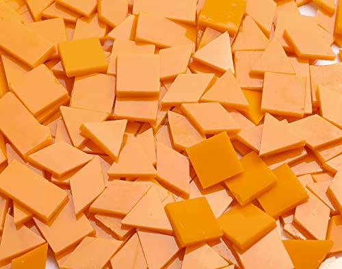 image for Lanyani Glass Mosaic Tiles for Art Crafts, 4 Shapes Mixed Tiffany Stai