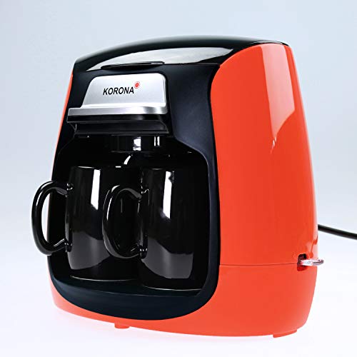 Korona 12208 - Cafetera compacta (12208), color negro y rojo - Imagen 3