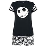The Nightmare Before Christmas Pesadilla Antes De Navidad Jack Skellington Mujer Pijama Negro