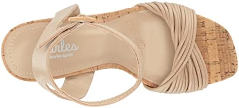Charles by Charles David Women's Ideally Heeled Sandal, Linen, 6.5 | Image 4
