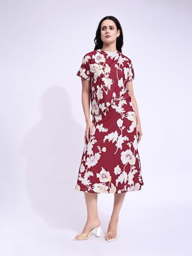 Image of PURVAJA Women's Regular Midi Printed Co-Ords