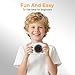 Digital Camera 4K 64MP - Vlogging Camera for Kids & Beginners | 18X Zoom Point and Shoot Camera Anti Shake, Compact with Flash, Gift for Boys Girls(White+Silver)