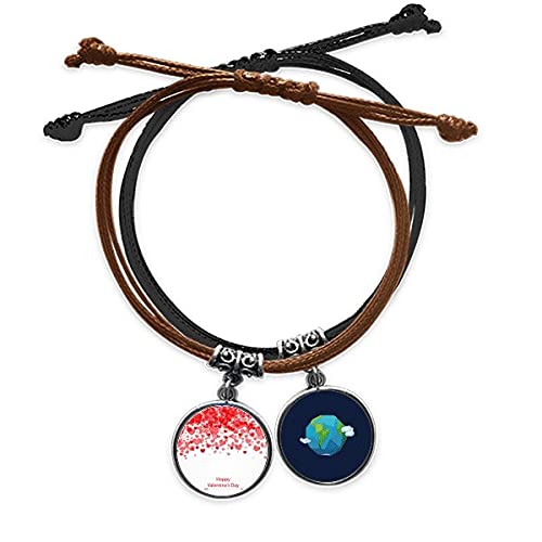 Pulsera San Valentín de cuerda de mano para regalo romántico