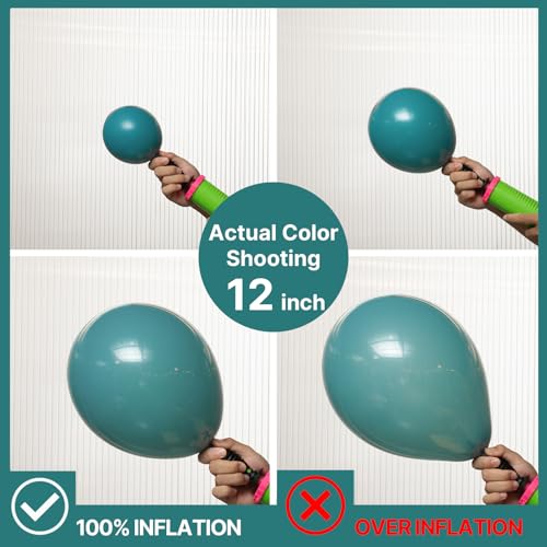 Image of PartyWoo Slate Blue Balloons 50pcs Dusty Blue Boho Neutral Color 12 Inch