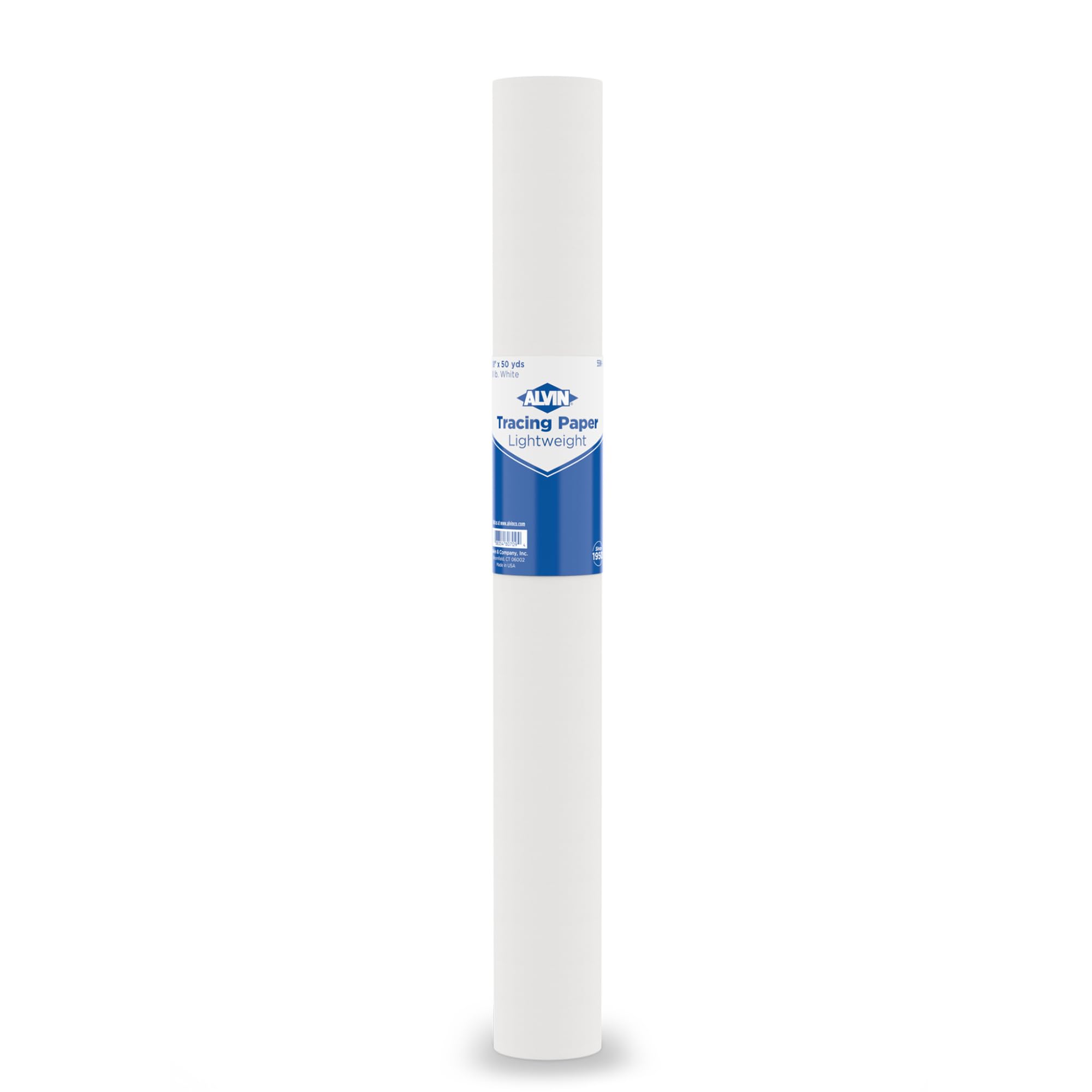 Evita borrones con el rollo de papel de rastreo Alvin 55W-I de 45,7 cm para planos limpios