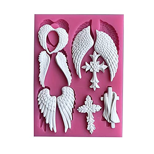 Cestony Cross & Wing Silicone Mold for Cake, Cookies, Soap