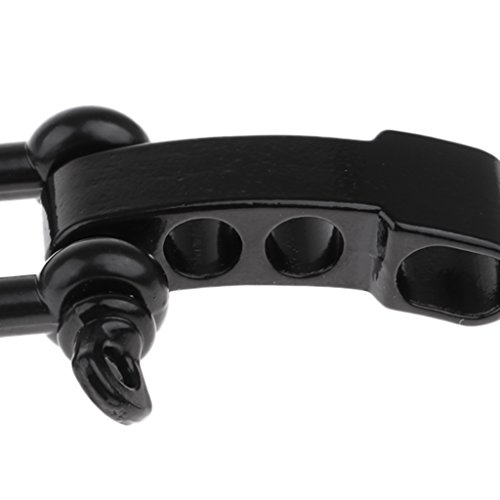menolana Bracelete de Escalada Ajustável de Escalada com Argola D Gancho de Fivela - Preto