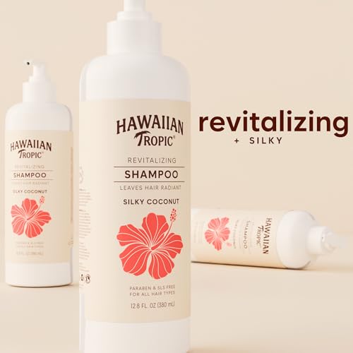 Hawaiian Tropic Shampoo, 5 Pack, 12.8 fl oz Pump Bottles, SLS & SLES Free Hair Shampoo, 64 fl oz Total, Bulk Shampoo for Hotels and Guest Bathrooms - image 4