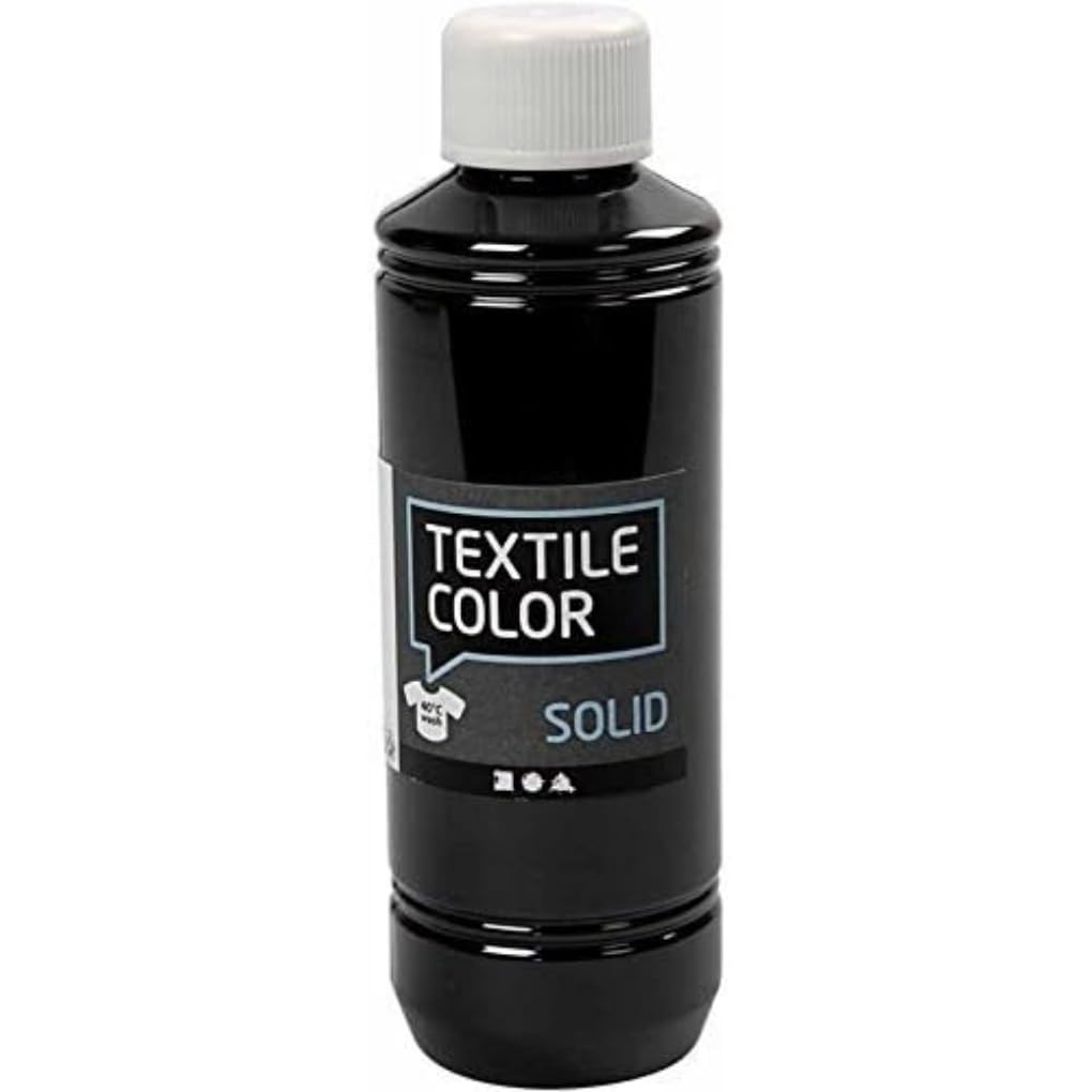 Textile Solid, black, Opaque, 250ml