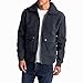 JELLYB Peluche Veste Homme Automne Hiver Urbaine Jeunesse Couleur Unie Revers Avec Fermeture Éclair Homme Froide Veste Coupe Slim Épaississement Doux Confortable Chaud Homme Polaire Veste B-Navy 3XL
