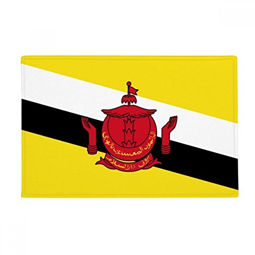 Drapeau Brunei tapis de sol 40 x 60 cm aux finitions soignées multicolore - 2