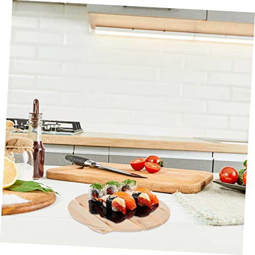 Plato japonés para sushi Zerodeko madera estilo japonés miniatura 4
