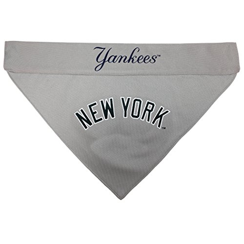 Pets First Yan-3217-L-Xl Mlb New York Yankees Reversible Pet Bandana, Large/X-Large, Mlb Team Color #TOP2
