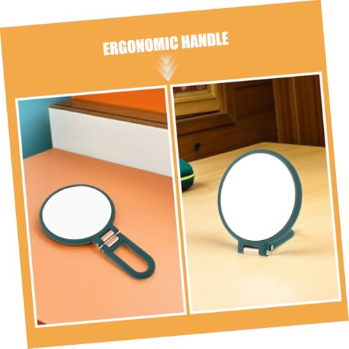 Espejo de maquillaje portátil de mano doble cara 15x miniatura 7