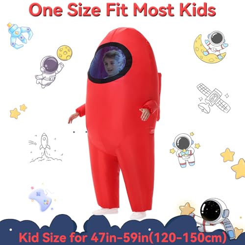 Inflatable Costume for Kids,Halloween Costumes Funny Blow Up Space Suit Costumes Boys and Girls,Cosplay Game Fans2