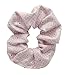 Set of 2, Cotton Elastic Scrunchie Hair Ties, Handmade, Washable, High Quality