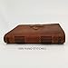 Handcraft Leather Journal with Lined Paper, 120 Sheets Kraft Pages, Leather Strap Closure, Light Brown, 5x7 Inches