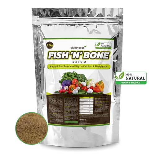 Plant Needs Fish N Bone 2.5 kg Powder I 100 % Organic I Fish Bone Meal Fertilizer I 8-8-2-13 I - Image 4
