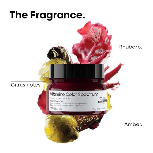Image of L'Oreal Professionnel Paris Vitamino Color Spectrum Mask for colored hair | Moisturizing mask that Protects Color from fading | Locks dye inside the fibre| Ferulic acid + Citric acid, 250ml
