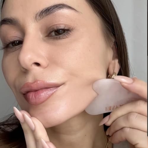 ARI ANWA Face Yoga Set – Gua Sha, Rosenquarz Roller & Roll On Rosenwasser – Ansicht 5