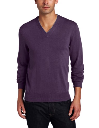 Michael Kors Men's Tipped Merino V-Neck
